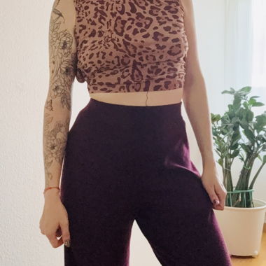 Crop top Open-back