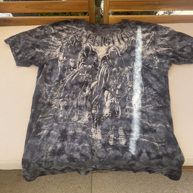 T-shirt Affliction noir tie-dye