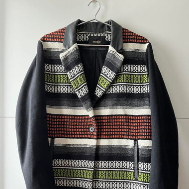 Maje manteau multicolore 