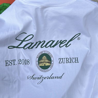 Lamarel T-Shirt weiss / backprint only