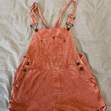 Burnt orange overalls 