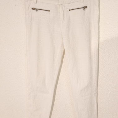 White Sfera Casual Fabric Trousers Size S