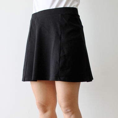 Jupe en tissu, noire