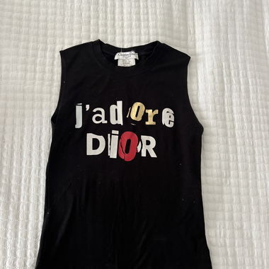 T-shirt senza maniche Christian Dior