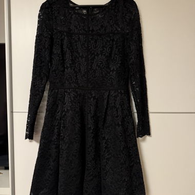 Abito in pizzo nero Gr. 42