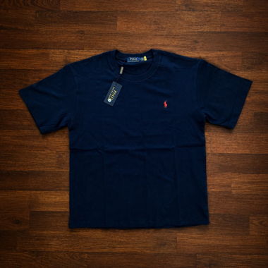 T-Shirt Polo Ralph Lauren Blu Scuro Taglia L Nuovo