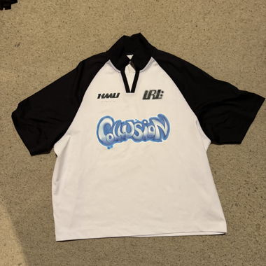 Collusion Print T-Shirt - White/Black