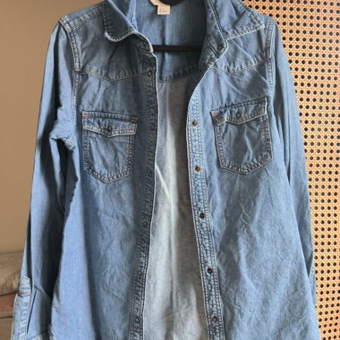 H&M denim button-down shirt
