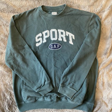 Sweat dark green Gap sport vintage