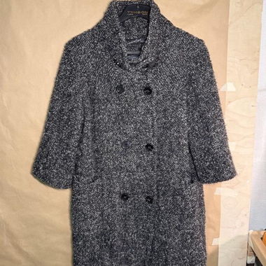 Cappotto in lana bouclé