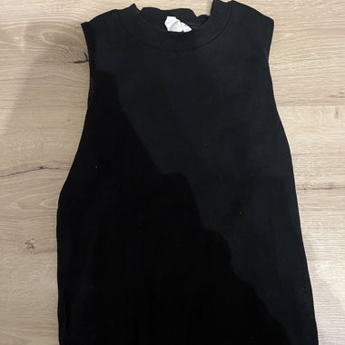 Top senza maniche nero per bambini, tg. 146/152