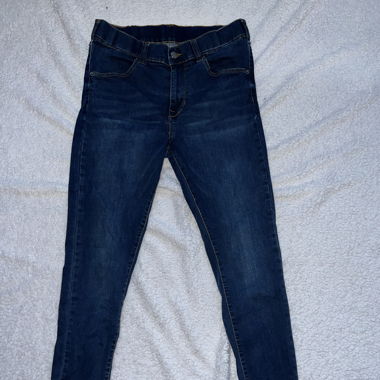 Jean slim bleu foncé, taille haute, DrDenim, femme