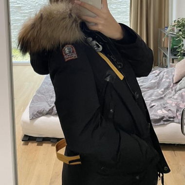 Parajumpers Black Winter Jacket with Fur Hood