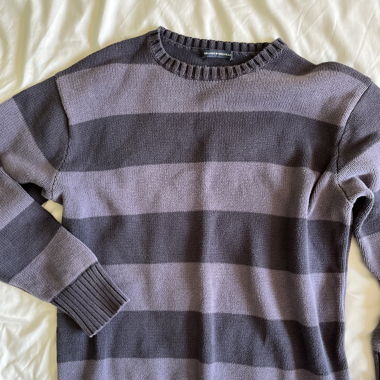 Brandy Melville striped blue baggy jumper 