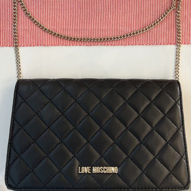 Love Moschino – tracolla trapuntata nera