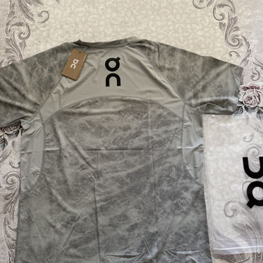On Performance T-Shirt Marble Grey New