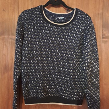 Maglione Bonobo blu dorato, taglia S