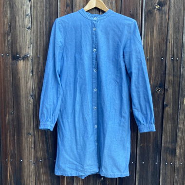 A.P.C. W shirt-dress Chambray light blue