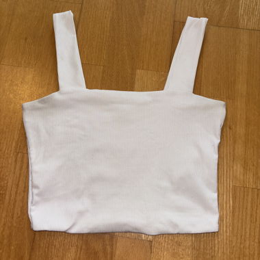 Crop-top blanc