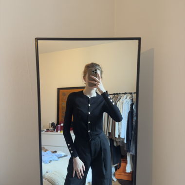 Veste Zara noire basique