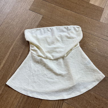Weisses Bandeau Top