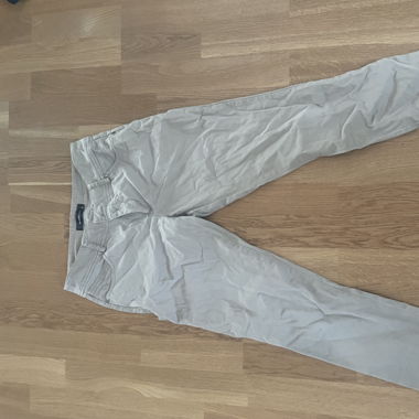 Beige Stoffhose 