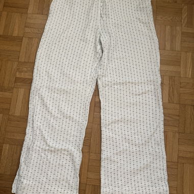 Weiße Musterhose von Gina Tricot
