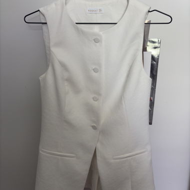 Weisses Kookai Ärmelloses Top