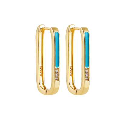 Blue gold earrings in sale now! 😍✨