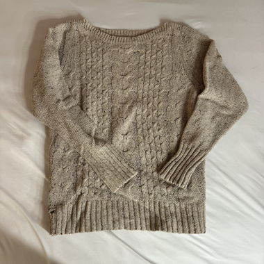 brown knit sweater