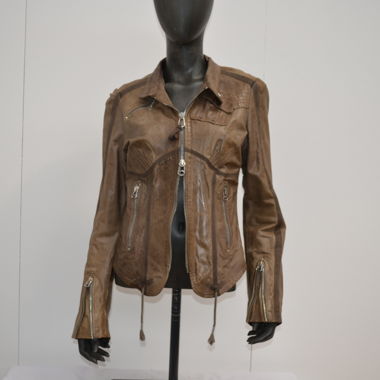 Veste en cuir vintage des années 2000 Diesel