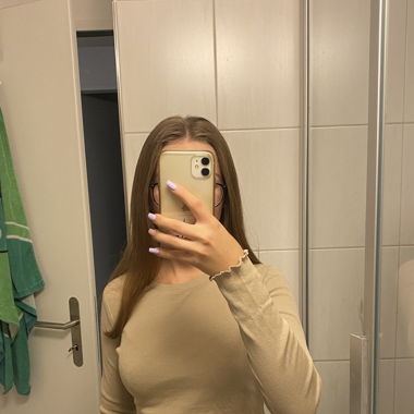 Dünner Pulli in beige