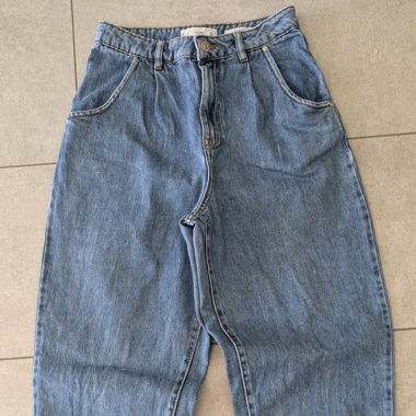 Jeans barrel da donna taglia 34 MANGO