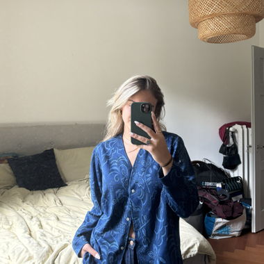 lovely blue patterned jacket