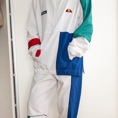 ellesse Trainingsanzug retro weiss