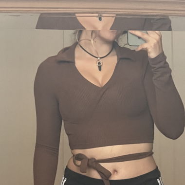 Petit top brun 