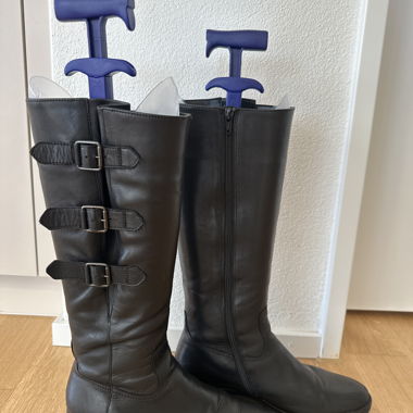 Bottes en cuir noires