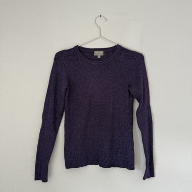 Pull violet en maille