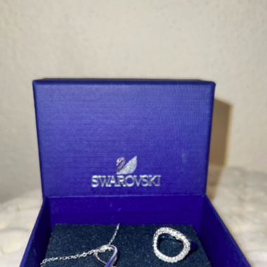 Schmuckset Swarovski Kette & Ring  Grösse 52