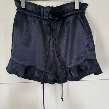 Mango Dark Blue Satin Shorts