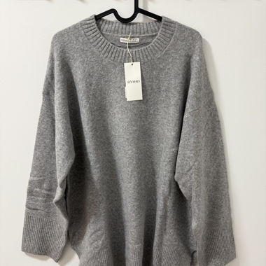 Maglione in maglia grigio chiaro