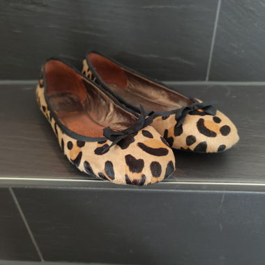 Office London Ballarinas Leoprint Fell Gr41