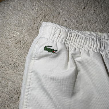 Pantaloni sportivi Lacoste bianchi