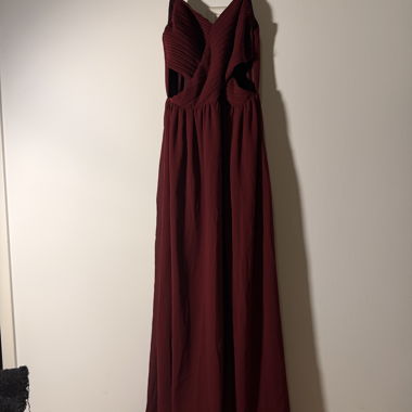 Robe de soirée bordeaux