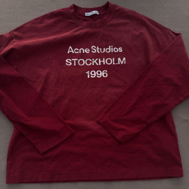 Acne Studios Longsleeve Bordeaux M