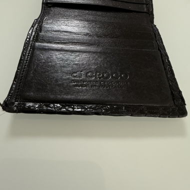 Genuine Black Crocodile Leather Wallet
