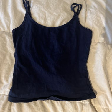 Top Blu Navy con Bretelle