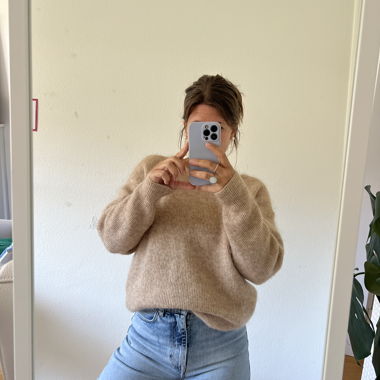 Pull en maille YAYA beige, taille M