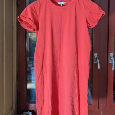 Tommy Hilfiger Essential T-Shirt Dress - Coral