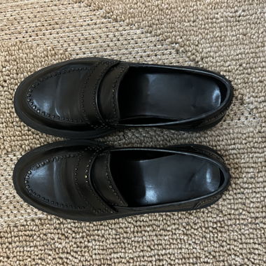 Mocassini neri platform